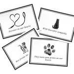 Groomers Margins Pet Sympathy Cards - 16 Premium Quality For Dogs & Cat.... Fixed Price $30.17.