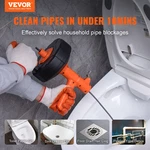 Vevor Drain Auger 25FT, Plumbing Snake Auto Feed, Plumbers With Drill Atta. Fixed Price $40.90.