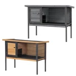 Pawhut Rabbit Hutch Elevated With Tray, Openable Roof, Indoor/outdoor. Fixed Price $94.99.