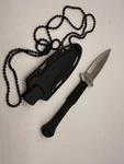 Cold Steel Hide Out Fixed Knife 2.5" AUS-8A Blade Black Kray-ex Handle. Fixed Price $32.39.