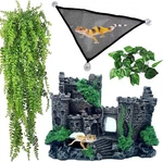 Kathson Bearded Dragon Tank Castle Decorations,reptile Hammock Reptiles.... Fixed Price $24.64.
