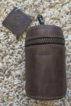 Hide & Drink Genuine Leather Coin Pouch Piggy Bank New Zippered. Fixed Price $28.00.