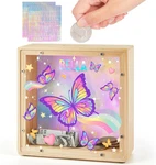 Piggy Bank For Kids, Wooden Money Coin Boys And Girls, Dinosaur Unicorn. Fixed Price $22.19.