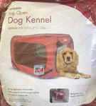 Designs Pop-open Dog Soft Sided Travel Kennel, Medium, 32"L. Fixed Price $14.95.