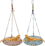 Wesiti 2 Pcs Bearded Dragon Hammock Summer Reptile 10 Inch, Deep Color. Fixed Price $22.85.