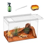 Kakooti Reptile Terrarium KIT,11"*6"*8" Breeding Box, Magnetic Acrylic. Fixed Price $52.28.