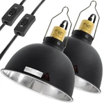 2 Pack Reptile Light Fixture, 8.5IN Deep Dome Heat Lamp With .... Fixed Price $54.96.