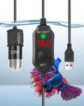 Aquamiracle Mini Aquarium Heater 5V/2A Usb 10W Small Fish Tank For Tan.... Fixed Price $25.04.