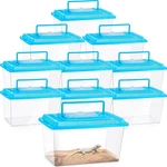 10 Pcs Portable Reptile Breeding Box For Snakes, Lizards & Spiders. Fixed Price $83.99.