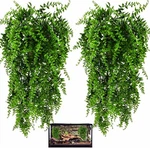 Hercocci 2 Pack Reptile Plants, Terrarium Hanging Vines. Fixed Price $21.90.