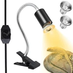 Nbiiuyige Reptileheat Lamp Count (pack Of 1), Yellow With Rotating Arm. Fixed Price $26.49.