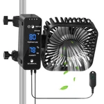 Daotaili 4" Grow Tent Fan With Auto Humidity 2.1 X 4.3 6.2 Inches, Black. Fixed Price $57.11.