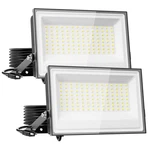 Meloght 160W Flood Lights Outdoor, 16000LM Led Work With Plug, Black. Fixed Price $48.78.