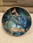Opal House Mango Wood Footed Bowl Lacquered Resin Interior Jungle Scene India. Fixed Price $30.00.