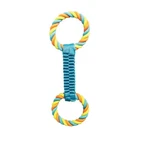 16" Figure 8 Dog Fetch N' Tug Toy Double Loop Ballistic Weave Braided Nylon Rope. Fixed Price $23.89.