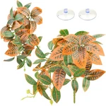 Quozuo 2 Pack Reptile Plants, Artificial Hanging With Suction Cups, Ha.... Fixed Price $17.09.