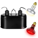 Best Oiibo Reptile Heat Lamp Blub Combo Pack,dual Fixture With 100W Uva Daylight. Fixed Price $75.88.