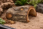 Natural Wood Reptile Hide Log Cave For Gecko Snake Lizard Small Terrarium Decor. Fixed Price $12.99.