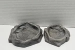 Zoo Med Rock Reptile Food And Water Dishes - (2) (small: 4" & 6"). Fixed Price $10.00.