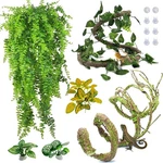 Pinvnby 7 Pcs Reptile Plants Vine, Terrarium Hanging Flexible Climbing Artifi.... Fixed Price $31.67.