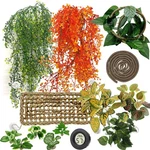 Tfwadmx 15PCS Bearded Dragon Tank Accessories, Reptile Plants, Hammoc.... Fixed Price $31.67.