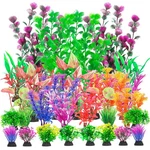 Cousduobe 30PCS Aquarium Plants, Fish Tank Plastic Flower. Fixed Price $14.76.