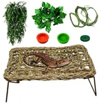 Qwr Bearded Dragon Tank Accessories, Reptile Hammock Basking Platform - Jungl.... Fixed Price $25.16.