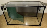 Zoo Glass Reptile Terrarium Mesh Top Ramp Double Dome Lamp Heat Kit. Fixed Price $115.00.