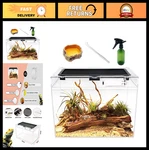 Reptile Terrarium Tank 16 X 8 10 Full View For Gecko Frog Tarantula. Fixed Price $72.99.