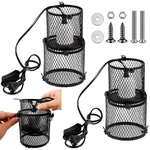 Vihose 2X Retractable Reptile Heat Holder Anti-scald Lampshade E27 80W. Fixed Price $69.43.