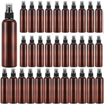 32 Pack 8OZ Fine Mist Spray Bottles Clear & Amber Refillable Travel With Caps. Fixed Price $45.15.