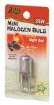 Reptile, Zilla Mini Halogen Bulb - Night Red (25W). Fixed Price $18.56.