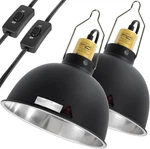 2 Pack Reptile Light Fixture, 8.5IN Deep Dome Heat Lamp With Swi. Fixed Price $115.25.