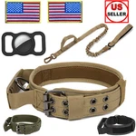 Tactical Dog Collar W/ Handle +leash Heavy Duty Military Service Canine Training. Fixed Price $16.96.